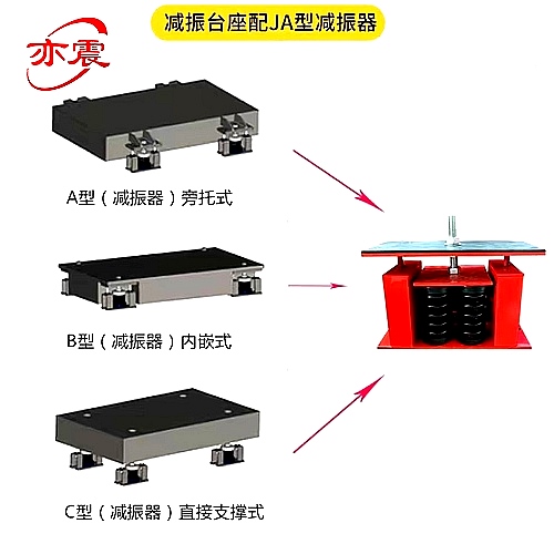 内嵌式减振台座